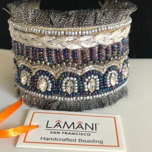 LAMANI SF Handcrafted Embellished Cuff Bracelet